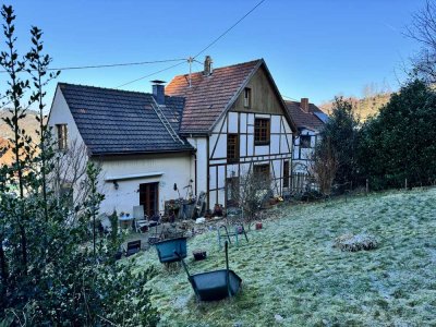 Gemütliche Fachwerkdoppelhaushälfte mit Anbau