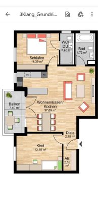 3 Zimmer Neubauwohnung von Privat