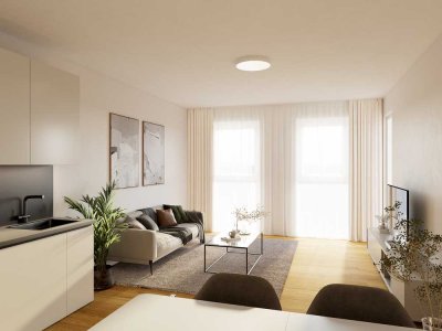 Gemütliche 3-Zimmer-Wohnung im 3.OG mit 2 Balkonen | Neubau Erstbezug im Langenfelder Stadtzentrum