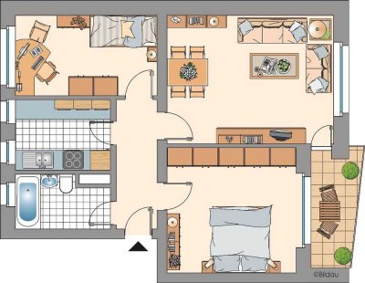 Demnächst frei! 3-Zimmer-Wohnung mit Balkon am Waldesrand