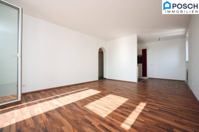 Weitblick 6.OG, helle 3 Zimmer Wohnung mit westseitiger verglaster Loggia, hoher Liftstock 6.OG, IC, Grünblick, Bergblick, , Pkw Stellplatz inkludiert, 360 Grad online Tour