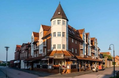 Wohnung im Aparthotel Strandburg, mit Schwimmbad und Sauna, im Ortskern von Juist