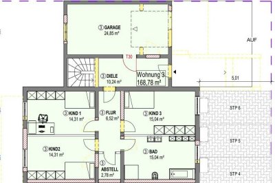 6-Zimmer-Maisonette-Wohnung mit gehobener Innenausstattung und Garten in Gangkofen