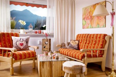 Exklusive 1-Zimmer-Terrassenwohnung mit gehobener Innenausstattung und Einbauküche in Oberstdorf