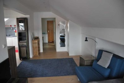 Möblierte 2-Zimmer-DG-Wohng./Fully equipped 2-room-apartment/nahe/near Darmstadt, All inclusive.