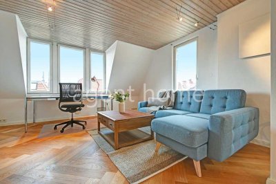 MÖBLIERT - WOHNEN MIT AUSBLICK - Individuell gestaltete Wohnung mit Balkon