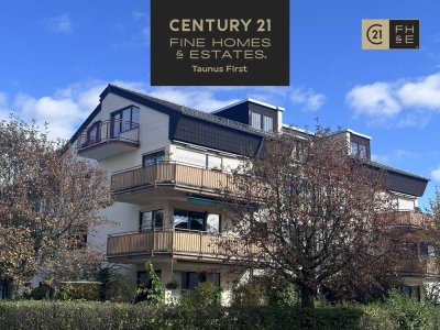 Außergewöhnliches PENTHOUSE, Skylineblick, 4-5 Zimmer, 2 TG-Plätze, 3 Balkone, Oberursel-Bommersheim