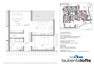 Exklusive 3,5-Zimmer-Loft-Wohnung mit geh. Innenausstattung mit Balkon und EBK in Schwäbisch Gmünd