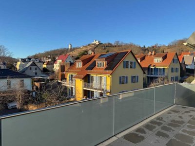 Neubau!!! Traumwohnung mit Ausblick, Balkon, Aufzug und kleinem Gartenanteil