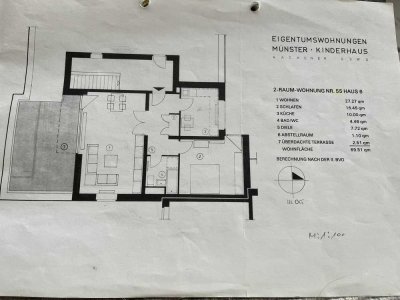 Attraktive 70qm Wohnung mit gr. Dachterrasse