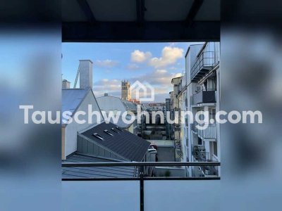 Tauschwohnung: 3,5 Zimmer Wohnung mit Balkon im  Glockenbachviertel