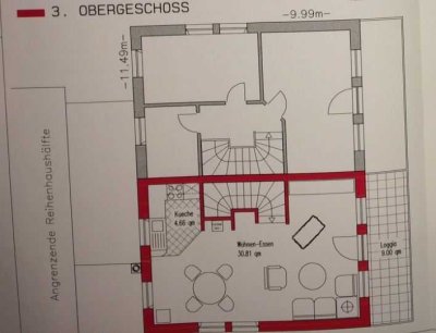 Sehr schöne 3-Zimmer-Maisonette-Wohnung mit gehobener Innenausstattung mit EBK in Hilpoltstein