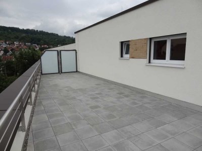 Attraktive Wohnung mit riesiger Dachterrasse!