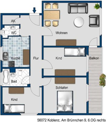 4-Zimmer-Wohnung zum wohlfühlen