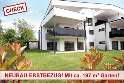 Ziegelmassibau! ERSTBEZUG! Hochwertige Gartenwohnung in Feldkirchen! Top 4