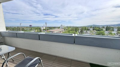 Wohnperle mit Panoramablick in der Südstadt im 9. Stock | ZELLMANN IMMOBILIEN