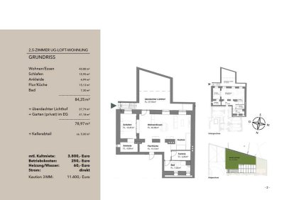 Kernsaniertes Kellerloft mit Altbau-Charme, Lichthof und separatem Eingang