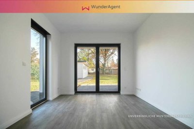 Wunderschöner Neubau mit zwei Süd-Terrassen + Gartenanteil + am See!