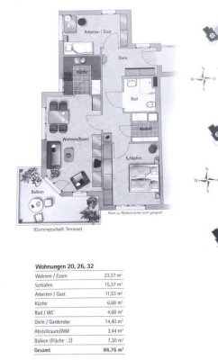 Barrierefreie 3-Zi.-EG-Wohnung mit geh. Innenausstattung mit EBK in Würzburg - Versbach