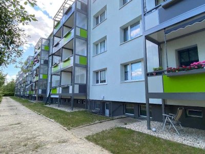 Renovierte 3-Raumwohnung mit Balkon und Blick ins Grüne