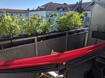 Helle, gut geschnittene 2-Zimmer-Wohnung mit 2 Balkonen