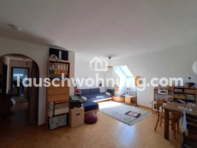 Tauschwohnung: Schöne helle DG Maisonette Wohnung mit Vogesenblick