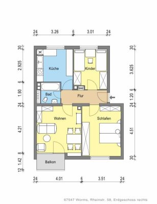 Stop! 3-Zimmer-Wohnung