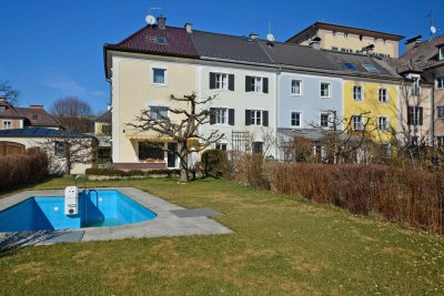 Charmantes Reihenhaus in Toplage von Salzburg-Herrnau – mit Pool und Untersbergblick