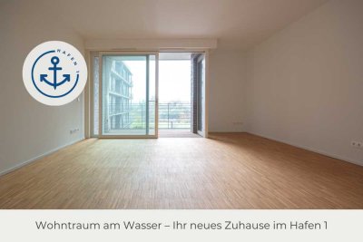 ** Hafen 1 | Lichdurchflutete 2-Zimmer-Wohnung mit Wasserblick | Loggia | Offene Küche | Aufzug **