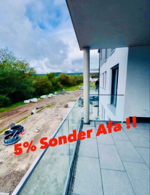 Neubau 3 Zimmer OG-Wohnung C5, Balkon mit Glasgeländer - 5 % Sonder-Afa nutzen !!