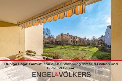 Ruhige Lage: Gemütliche 2-ZKB Wohnung mit Süd-Balkon und Blick ins Grüne!