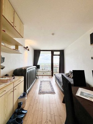 Freie 1-Zimmer-Wohnung mit Balkon, Sauna und Seeblick am Steinhuder Meer