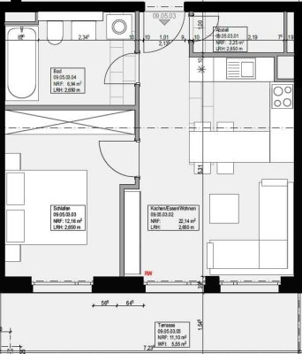 Moderne 2-Zimmer-Wohnung im Neubau