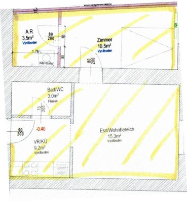 Kleine Wohnung mit Balkon ab 1. April 2025 zu vermieten