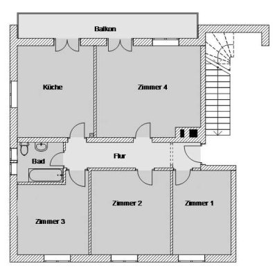 Schöne 4-Zimmer-Wohnung mit Südbalkon in Gmund am Tegernsee