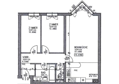 3-Zimmer-Wohnung, Top 10