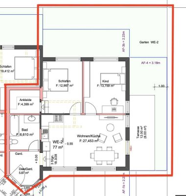 3-Zi-Wohnung - ERSTBEZUG nach Umbau! - mit Gartenanteil