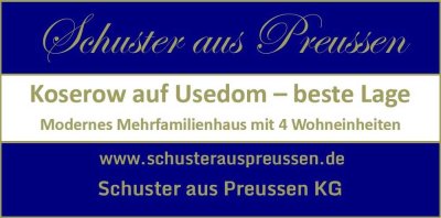 Schuster aus Preussen - Koserow - beste Lage nahe Strand - modernes Mehrfamilienhaus mit 4 Wohnungen