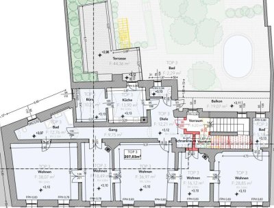 Wohnung in historischem Ambiente, nur 300 Meter vom Zentrum entfernt Bad Radkersburg: 207 m² Wohnfläche