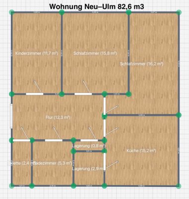 Renovierte 3-Raum-Wohnung in Neu-Ulm