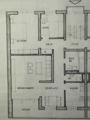 Freundliche 3-Raum-EG-Wohnung mit Balkon in Krefeld