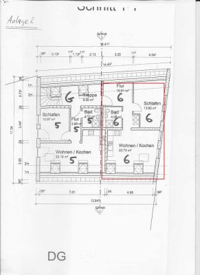 Stilvolle, neuwertige 2-Zimmer-Dachgeschosswohnung mit Einbauküche in Pförring