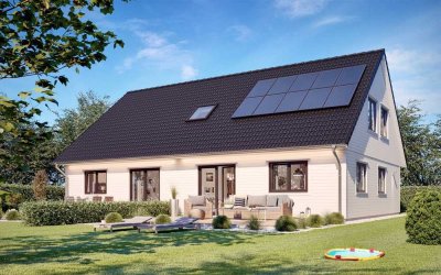 Neubau - Holzhaus im Grünen KFW 40 in Kakenstorf - 2 Stellplätze, Wallbox, PV, Wärmepumpe