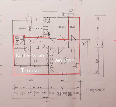 Freundliche 2-Zimmer-Souterrain-Wohnung mit Terrasse in Sondheim vor der Rhön