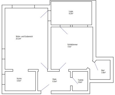 Renovierte 2,5-Zi.-Wohnung mit Aufzug, Keller, Loggia, Tiefgarage