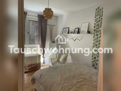 Tauschwohnung: 2 Zimmer Wohnung mit Terrasse und Wiese