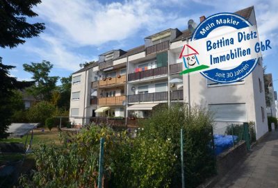 DIETZ: Modernisierte 2-Zimmer-Dachgeschosswohnung mit Balkon und Kellerraum