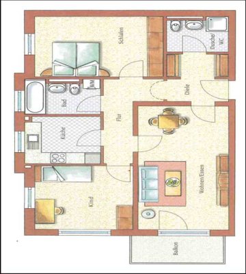 Geschmackvolle 3-Zimmer-Wohnung mit EBK in München Pasing