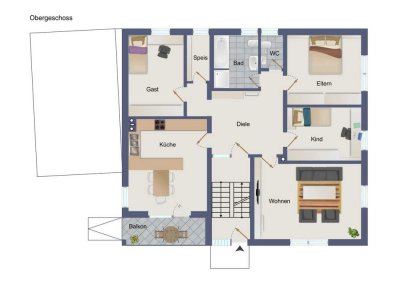 Provisionsfreie - Schöne 4 Zimmer-Wohnung mit Balkon