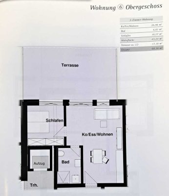 Erstbezug-Neubau - 2-Zi.-Whg. mit großem Balkon u. Aufzug in Primisweiler zu vermieten